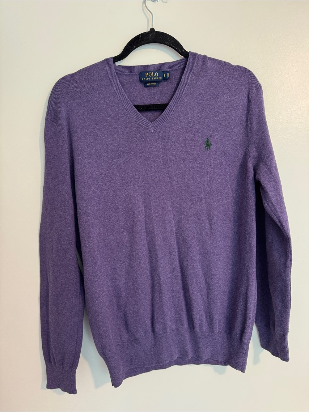 Polo by Ralph Lauren Pima Cotton V-Neck Sweater